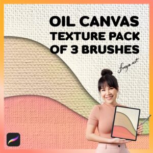 Canvas Texture Procreate Brushes | Oil Canvas Texture Pack of 3 Brushes